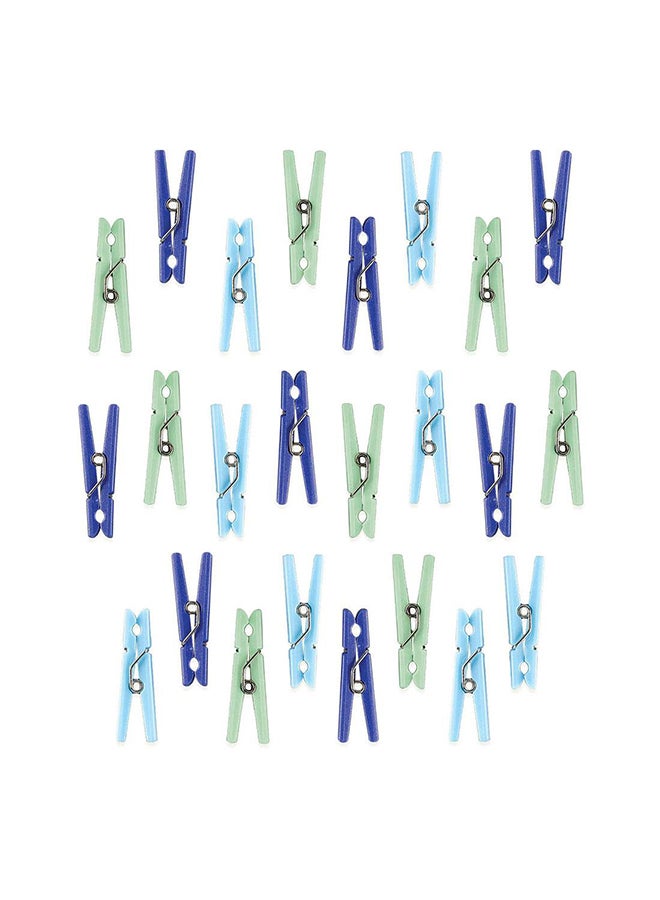 Amscan Blue Baby Shower Cloth Pin Favor 24pcs