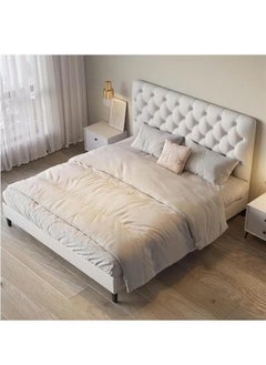 Wooden Twist Wooden Twist Button Tufted Modernize Soft Upholstery Bed for Luxury Bedroom (Queen Size)  - Image 2