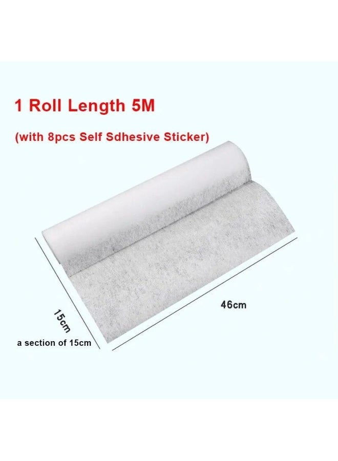 46cm*5/10M Range Hood Filter Paper Non-woven Oil-proof Cotton Filter Disposable Range Hood Exhaust Fan Filter Extractor Tools  - Image 2