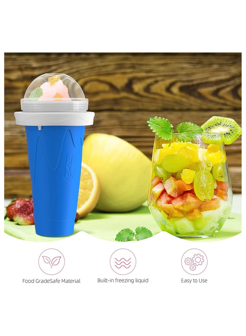 إلترازون Slushy Maker Cup, Slushy Maker Ice Frozen Squeeze Cup Cooling Maker Cup Freeze Mug Milkshake Smoothie Mug - Image 4