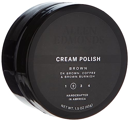 Allen Edmonds Men's CREAM POLISH Shoe Accessory, Brown, One Size 0X US - Image 1