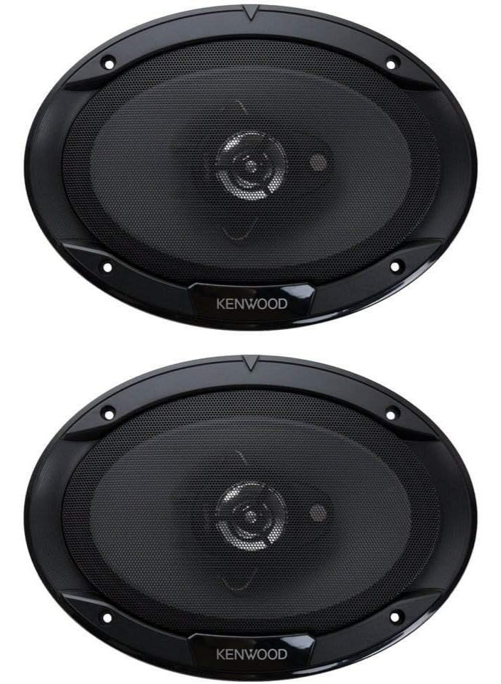 Kenwood KFC-6966S 6 x 9 Inch 400-Watt 3-Way Flush Mount Coaxial Car Speaker Easy Installation - Pair - Image 1