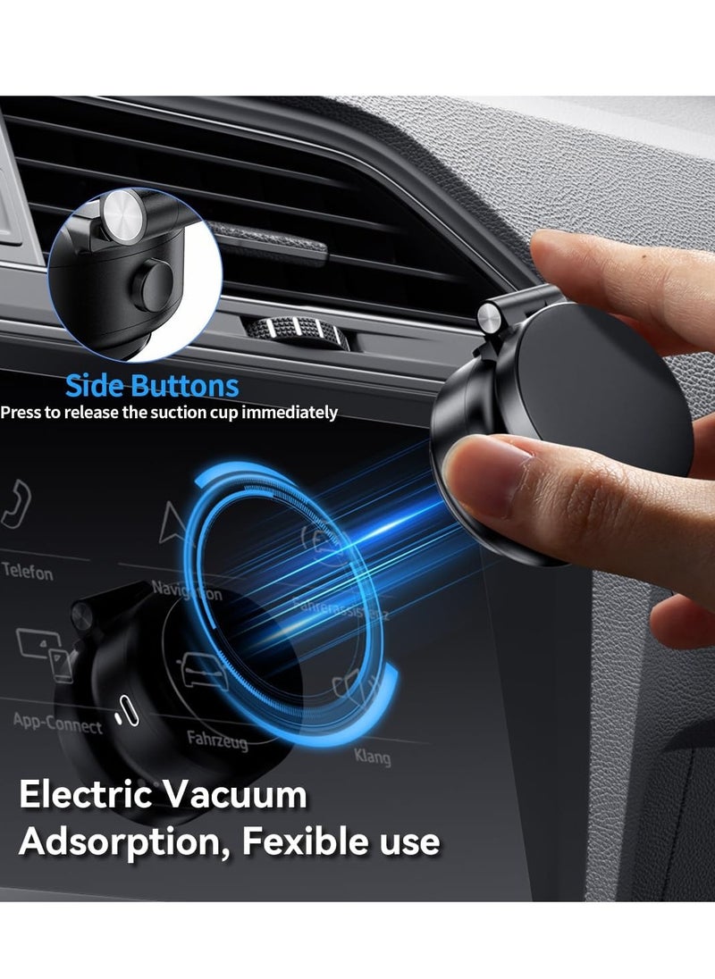 Necomi - Electric Vacuum Magnetic Suction Phone Holder, Adjustable and Foldable Car Mount,Strong Magnetic Car Phone Holder - Image 1