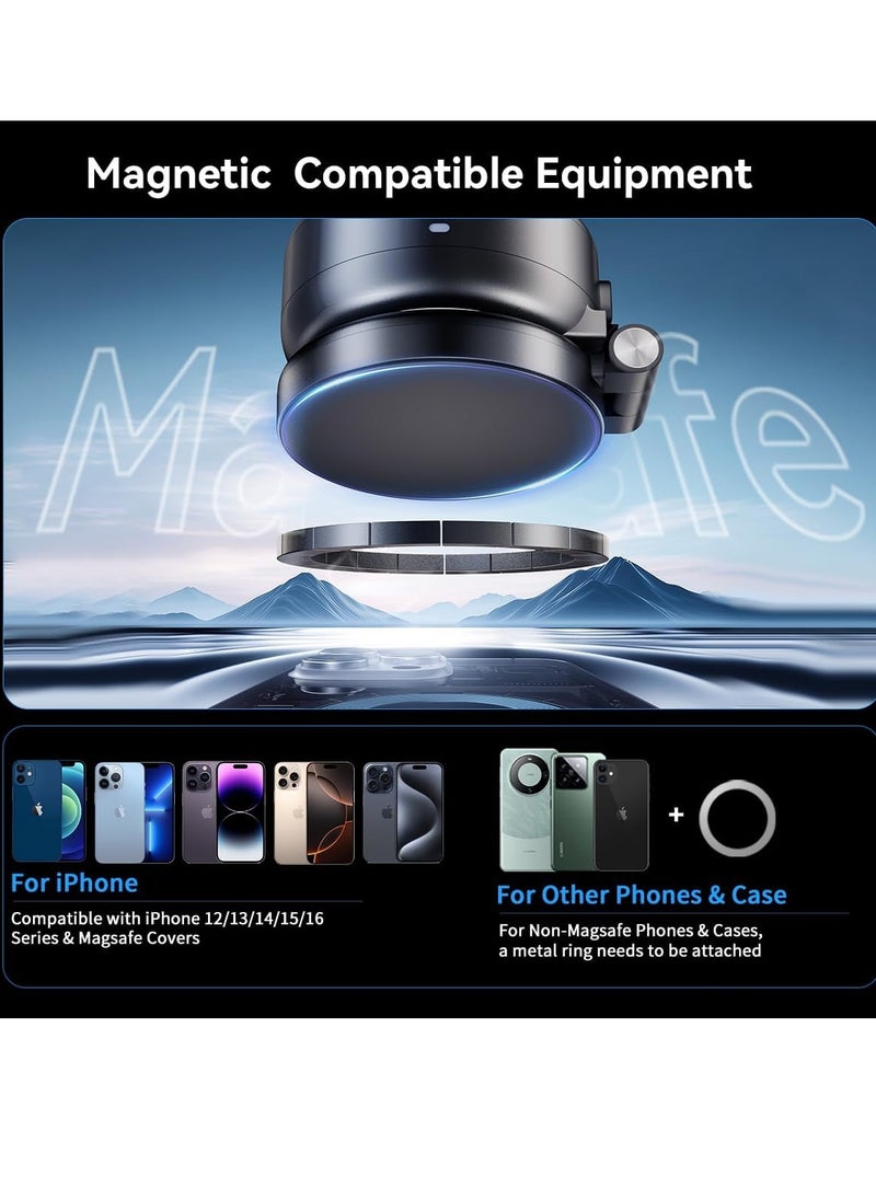 Necomi - Electric Vacuum Magnetic Suction Phone Holder, Adjustable and Foldable Car Mount,Strong Magnetic Car Phone Holder - Image 1