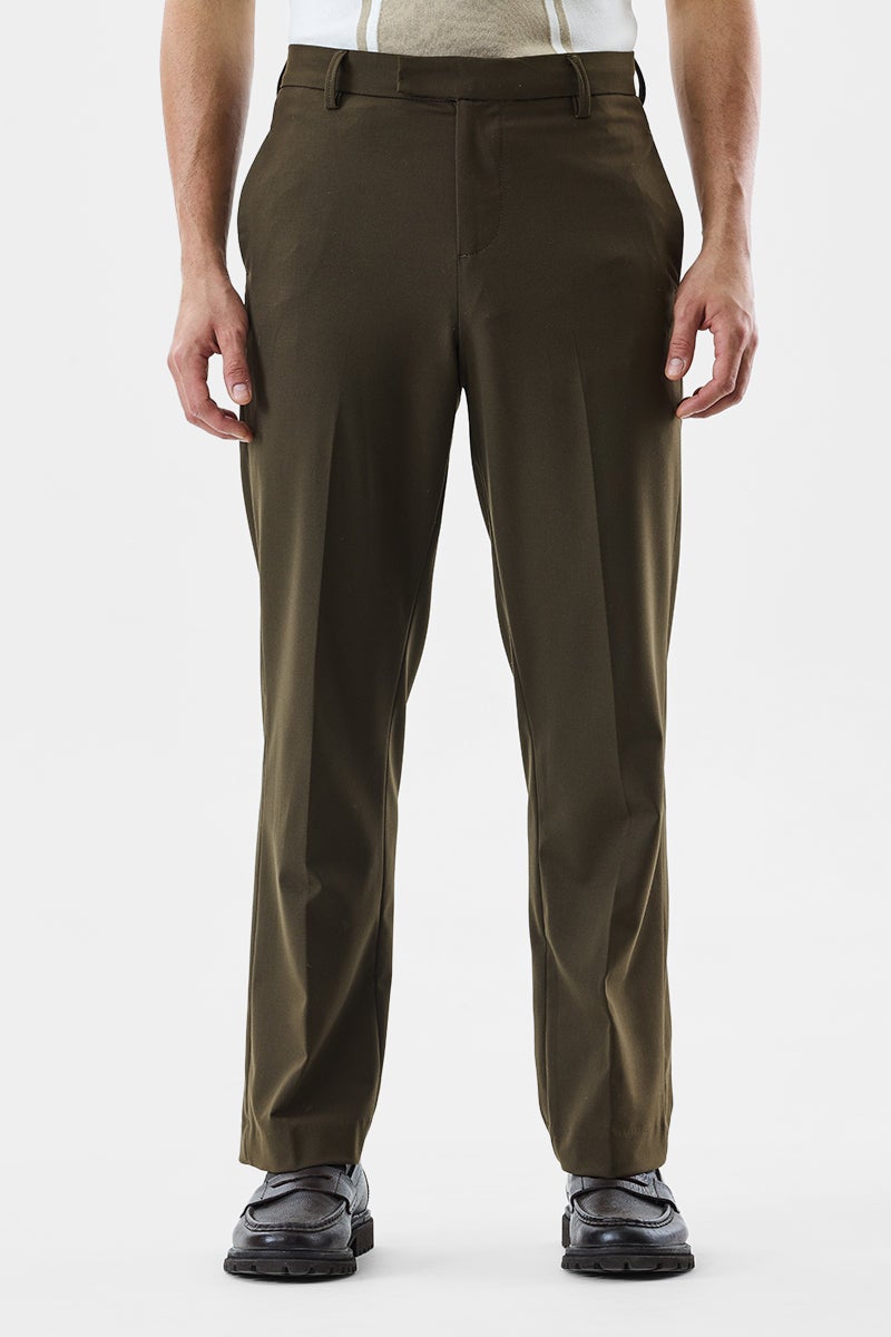 SNITCH Flared Regular Fit Luxe Trousers - Image 4