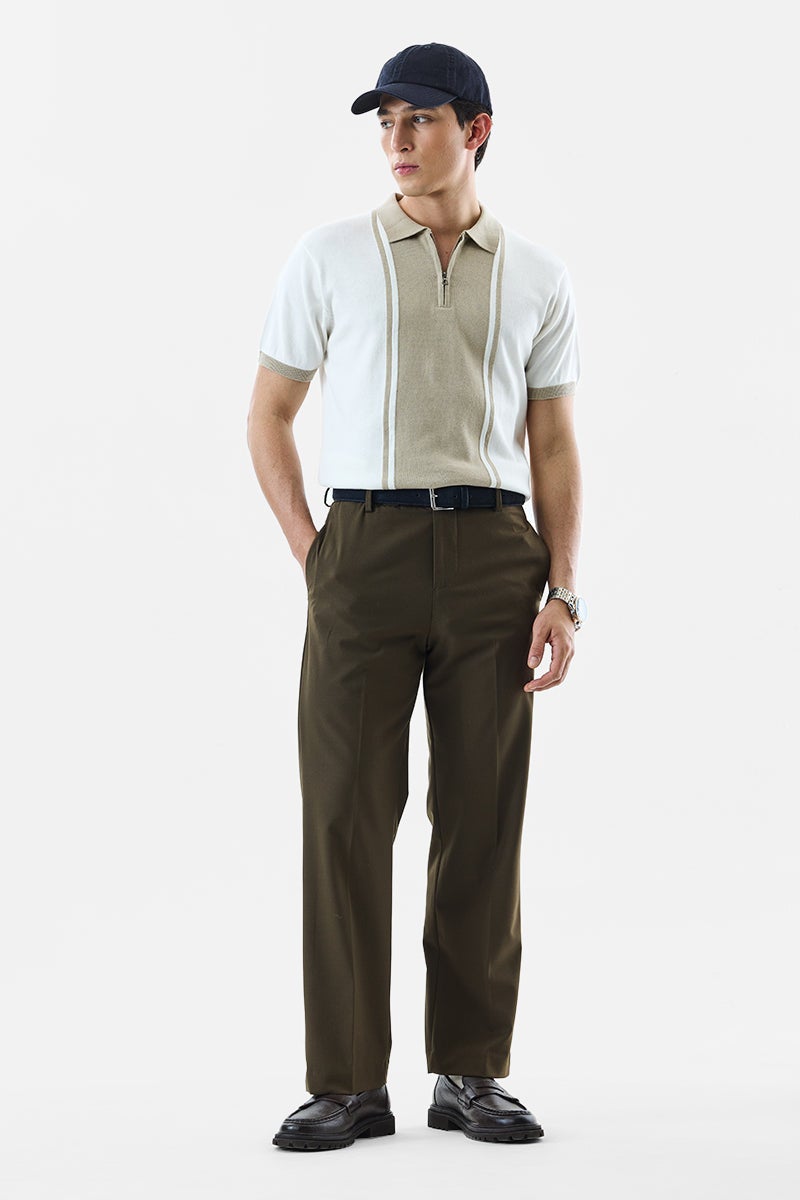 SNITCH Flared Regular Fit Luxe Trousers - Image 3