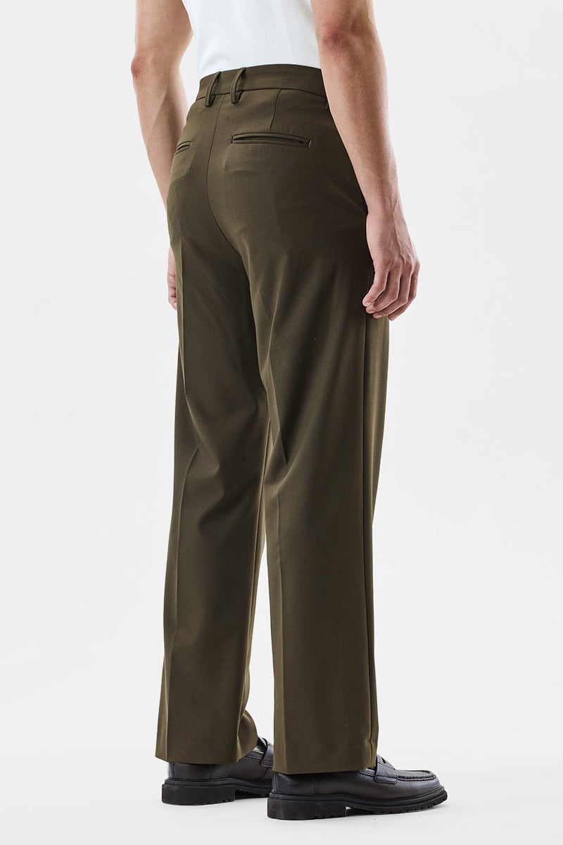 SNITCH Flared Regular Fit Luxe Trousers - Image 5