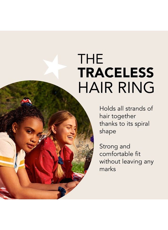 invisibobble Sprunchie Spiral Hair Ring - 2 Pack, Americana - Athleisure Duo - Scrunchie Stylish Bracelet, Strong Elastic Grip Coil Accessories for Women - Gentle for Girls Teens and Thick Hair - Image 4