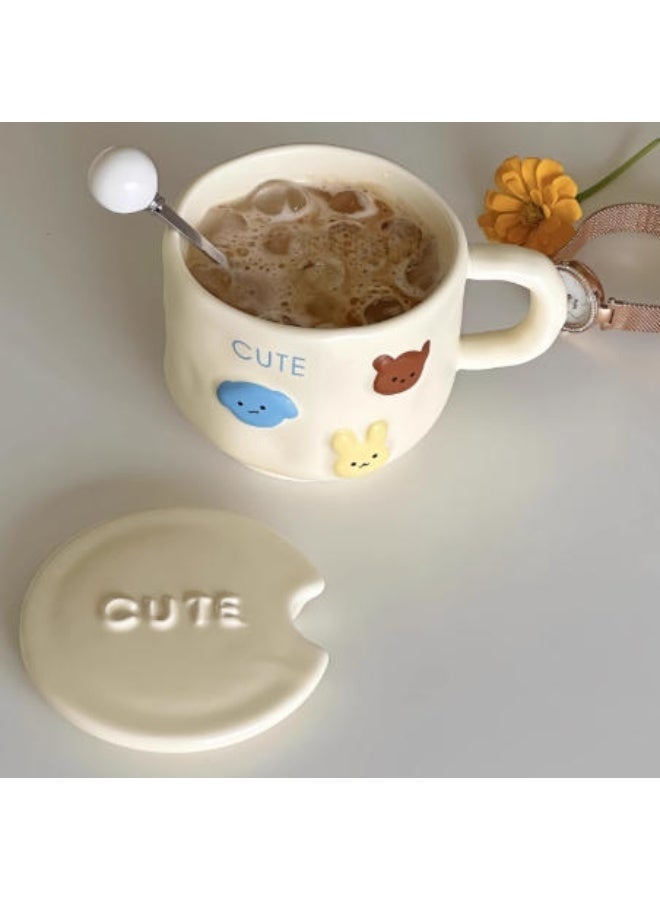 Cute Cartoon Animal Ceramic Mug, 340ml, Microwave & Dishwasher Safe, Gift Coffee Cup - Image 3