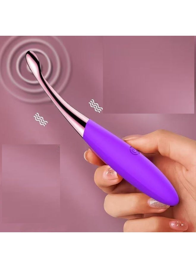 جهاز تدليك العين البنفسجي مع 12 وضع اهتزاز سحري لتقليل الهالات السوداء وتعزيز امتصاص منتجات العناية بالبشرة.- متعدد الالوان - Image 2