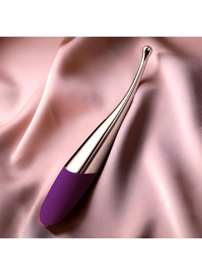 جهاز تدليك العين البنفسجي مع 12 وضع اهتزاز سحري لتقليل الهالات السوداء وتعزيز امتصاص منتجات العناية بالبشرة.- متعدد الالوان - Image 1