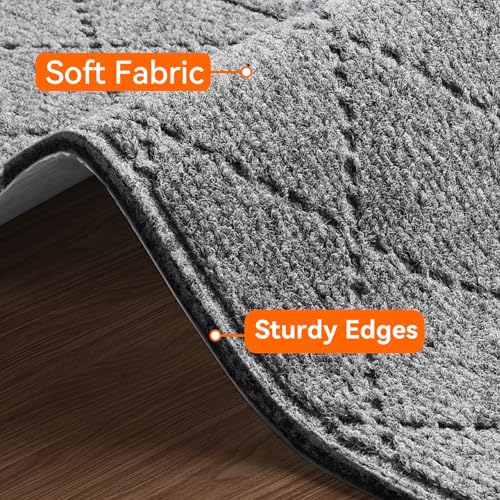DailyCuddles Stair Treads for Wooden Steps 15 PCS - 8’’ x 30’’, Non Slip Stair Runner, Machine Washable Stair Rugs Strips for Kids Pets and Elderly, Indoor Carpet for Stairs (Grey) - Image 3