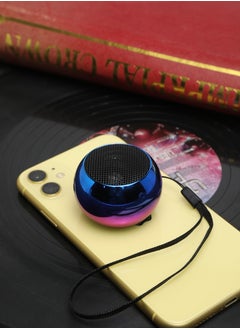 Generic Mini wireless speaker HD sound quality Plated blue  - Image 3