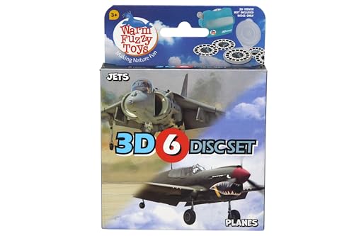 WARM FUZZY Toys Planes and Jets Reels for Viewfinder Viewfinder Reels for Kids Adults Classic Toys 3D Reel Retro Toys Contains 6 Slides with 42 High Definition 3D Images - Image 5