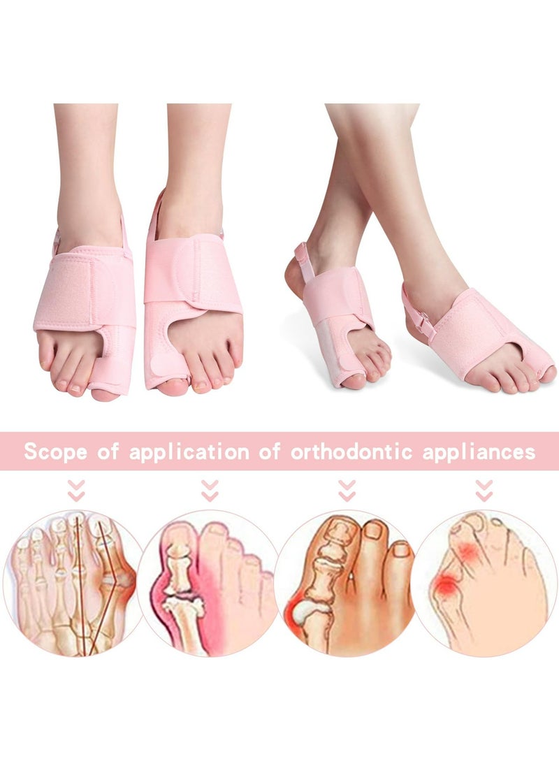 CMGTYYD Bunion Corrector, Hallux Valgus Corrector, Pink Adjustable Bunion Splint, Toe Separators Silicone, Toe Protectors Silicone, 6 Piece Set Orthopedic Bunion Correction for Men and Women (Pink)  - Image 3