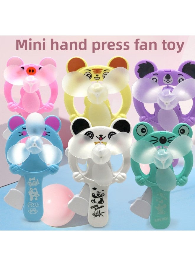 Mini Hand Pressure Fan Traditional Toy Summer Toy-Specifications:Blue - Image 2