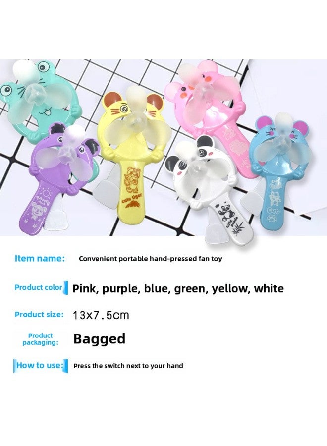 Mini Hand Pressure Fan Traditional Toy Summer Toy-Specifications:Blue - Image 4