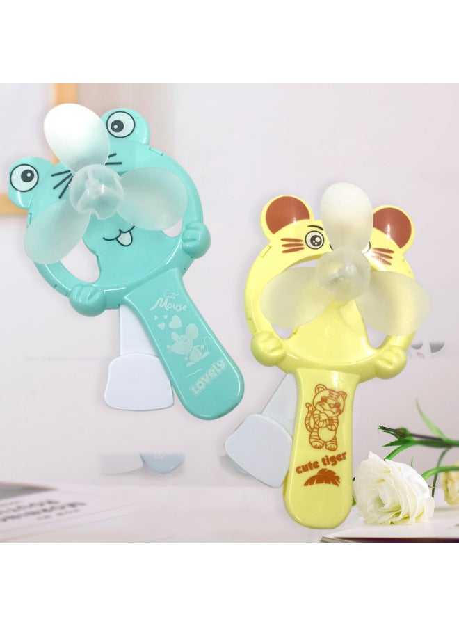 Mini Hand Pressure Fan Traditional Toy Summer Toy-Specifications:Blue - Image 5