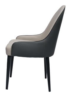 LANNYHOME Jeffcoco Furniture PU Leather Dining Chair,Grey Dining Chair Home Furniture,Desk Chair(One Piece Chair)  - Image 5
