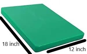 Coolkart Extra Thick Plastic Flexible Cutting Boards for Kitchen Cooking Cutting with Food Safe PP Material Easy Grip Non Slip Large 12×18 Inches (Green) - Image 4
