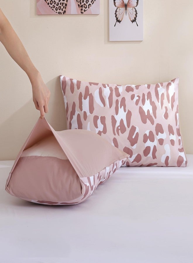 JANZAA Comforter Set Queen, Beige Leopard Print Bedding Set Animal Cheetah PrintPrint Bedding Fluffy Faux Fur, Plush Shaggy Fuzzy Bed Sets with 2 Pillow Shams - Image 5