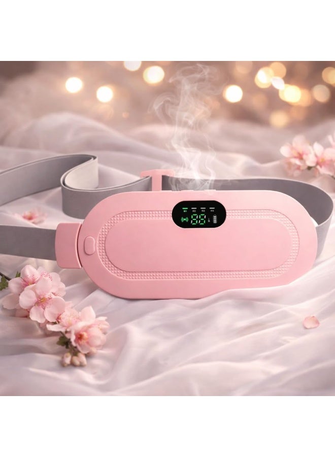 Portable Cordless Heating Pad for Menstrual Cramps – 6 Heat Levels & 6 Massage Modes for Back Pain and Cramps Relief - Image 1