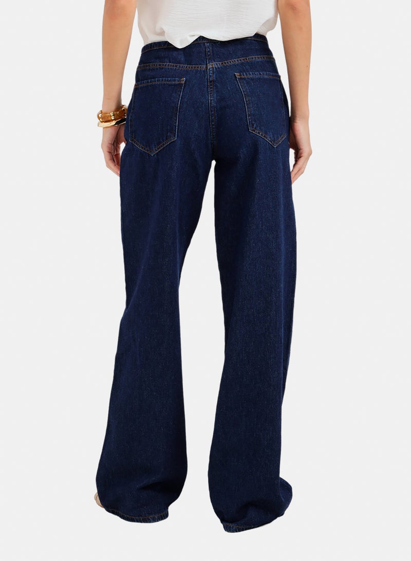 Carina Hidden-Closure Denim Pants - Image 4