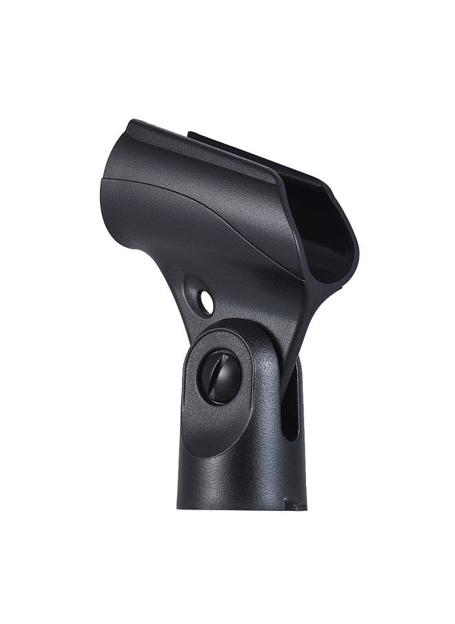M-7 Plastic Mic Clip Wireless Microphone Holder φ22mm Adjustable Tilting Angle for All 22mm Diameter Handheld Transmitters Microphones