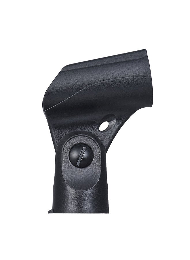 M-7 Plastic Mic Clip Wireless Microphone Holder φ22mm Adjustable Tilting Angle for All 22mm Diameter Handheld Transmitters Microphones