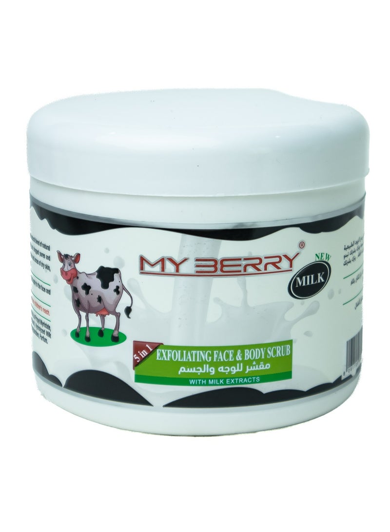 ماي بيري مقشر للوجه والجسم بخلاصة الحليب 500 مل
