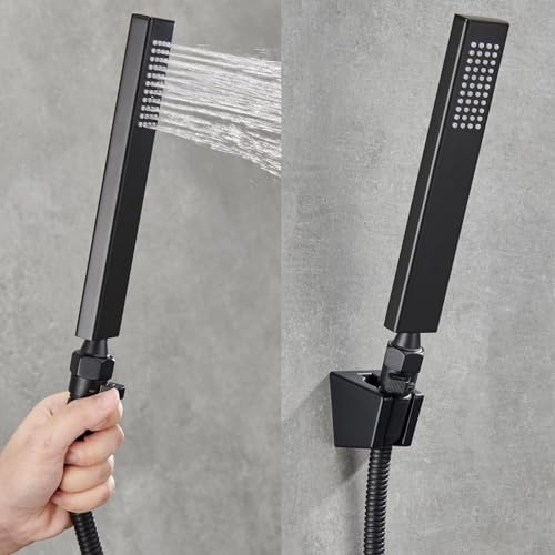 Aomasi Shower Head Valve Shut- off, Matte Black Flow Restrictor for Bathroom, Brass Water Saver Valve - Image 5