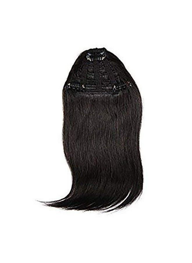 Paradise - Synthetic Uncut Front Hair Extensions With Clips Hair Bang Fringe For Women And Girls (Black) - Image 1
