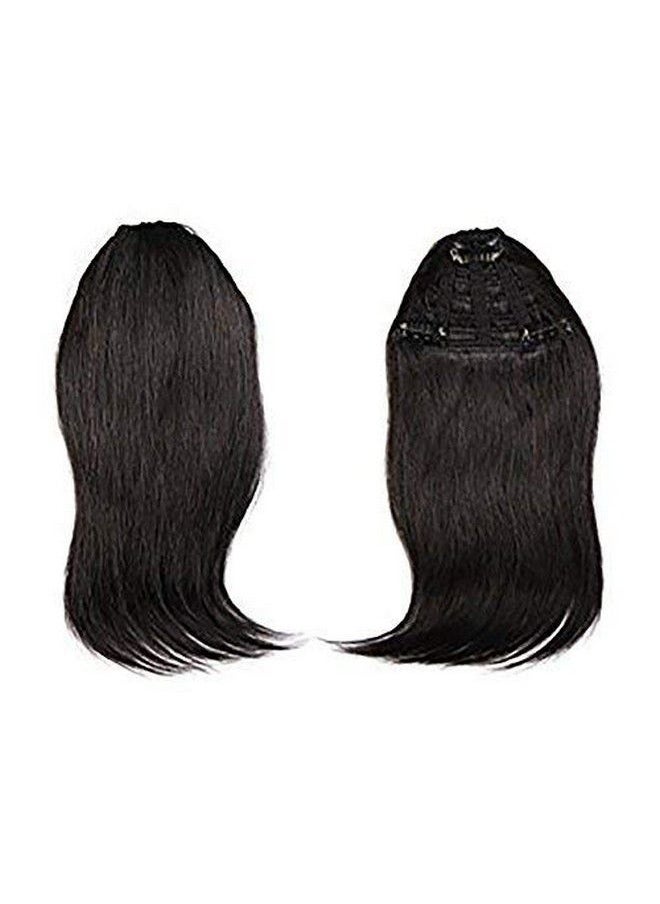 Paradise - Synthetic Uncut Front Hair Extensions With Clips Hair Bang Fringe For Women And Girls (Black) - Image 1