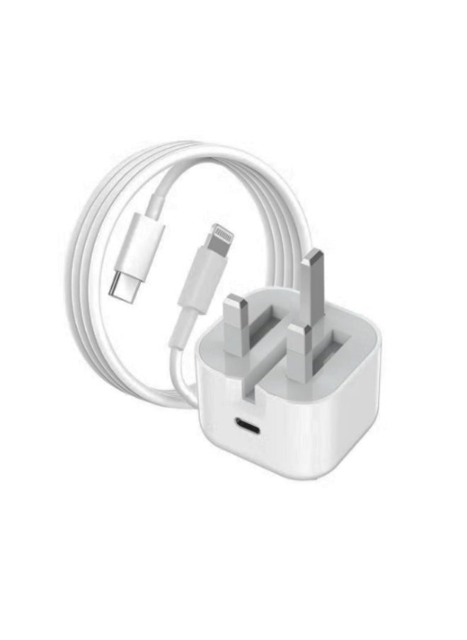 Super ZYouth - iPhone 20W Fast Charger | USB C Wall Fast Charger with USB C to Lightning Cable Compatible with iPhone 14/14 Pro/14 Pro Max/13/12/SE2020/11/XR/XS Max/X/iPad - Image 1