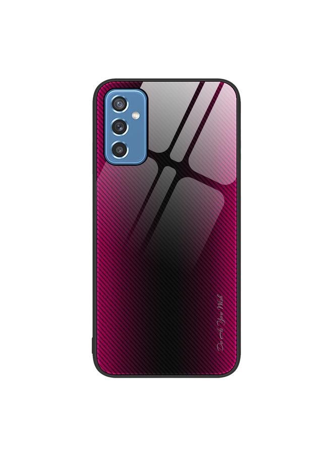 S-TOP Case For Samsung Galaxy M52 5G Texture Gradient Glass TPU Phone Case - Image 1