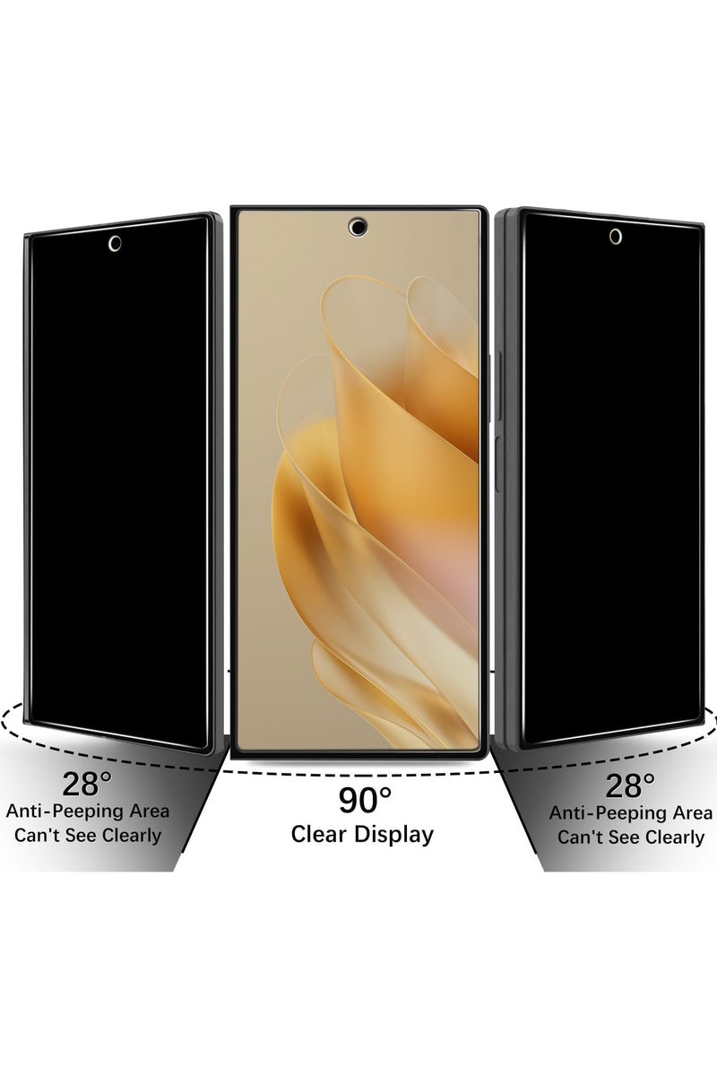 Muzz Screen Protector for Samsung Galaxy Z Fold 7 9H Hardness 2.5D Curved Tempered Glass Anti-Scratch Bubble Free for Z fold7 5G Privacy Glass 2 Pack - Image 3