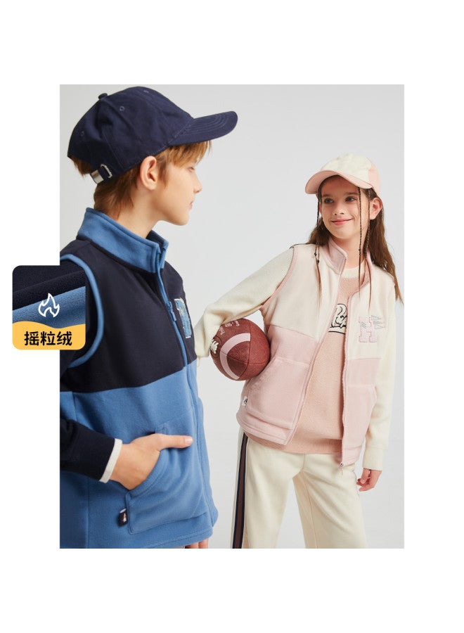 Hush Puppies سترة محايدة للرجال والنساء والأطفال سترة خريف وربيع عادية بياقة نصف عالية سترة أطفال - Image 2
