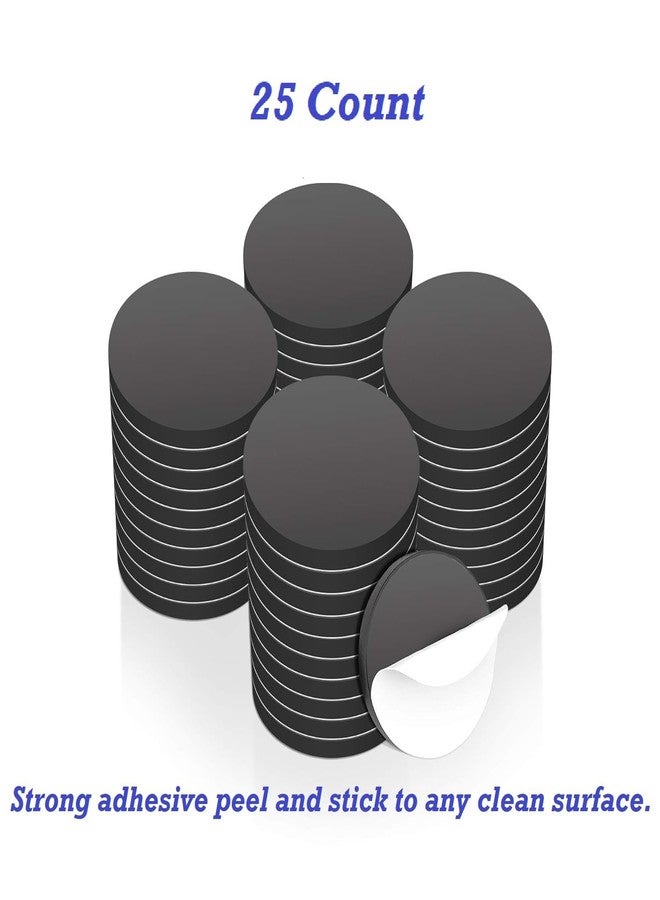 iCONY Self Adhesive Magnetic Circle, 1 inch/2.5cm Dia, 2.5mm Thick, Arts and Crafts, Office Magnet, School MagnetI Fridge Magnet etc (25 PCS) - Image 2