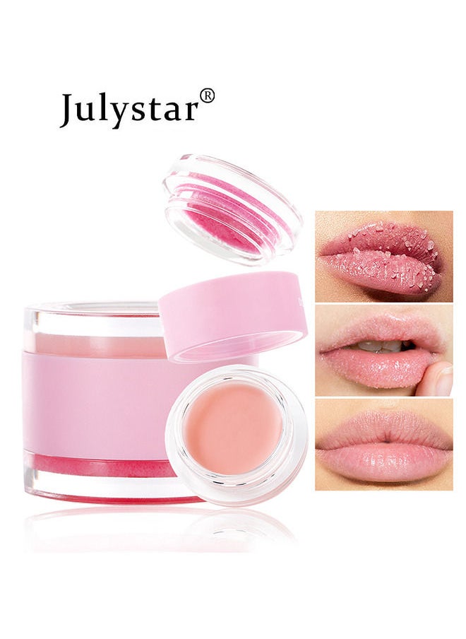 Julystar Lip Scrub, Lip Mask and Lip Exfoliator with Double Effect, Repair Lip Mask for Dry, Cracked Lips, Collagen Booster Sleeping Lip Mask Repair Treatment to Restore, Lip Moisturizer for Lip Treatment Care  - Image 1