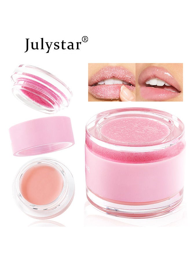 Julystar Lip Scrub, Lip Mask and Lip Exfoliator with Double Effect, Repair Lip Mask for Dry, Cracked Lips, Collagen Booster Sleeping Lip Mask Repair Treatment to Restore, Lip Moisturizer for Lip Treatment Care  - Image 2