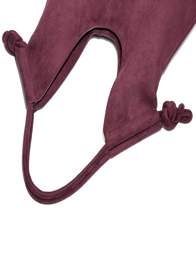 Molodo Large Suede Hobo Bags for Women Trendy Shoulder Bag Tote Satchel for Work Travel - Image 4