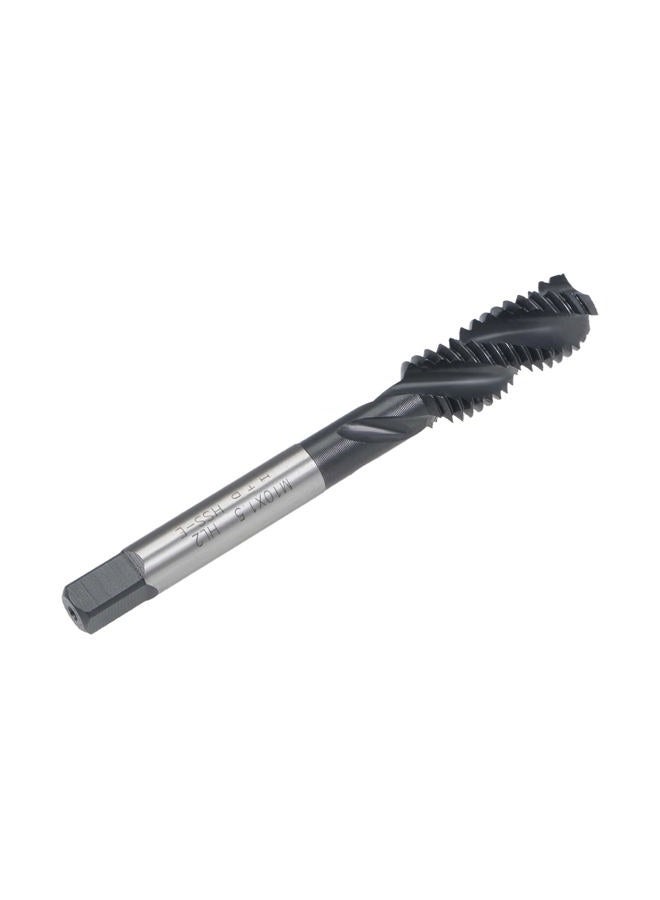 uxcell M10 x 1.5 Spiral Flute Thread Tap, Metric Machine Threading Tap HSS Nitriding Coated, Round Shank with Square End, H2 Tolerance, 2pcs - Image 3