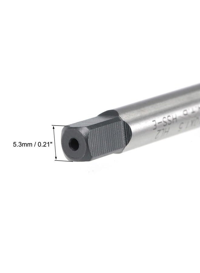 uxcell M10 x 1.5 Spiral Flute Thread Tap, Metric Machine Threading Tap HSS Nitriding Coated, Round Shank with Square End, H2 Tolerance, 2pcs - Image 4