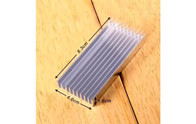 TRP Traders ® Heat Sink, Aluminum Base Plate for 5W & 10W SMD, LED, Lamp Heat-Sink Radiator Cooling Fin for IC LED Power, DIY Projects - PACK Of 2 (Silver) - Image 2
