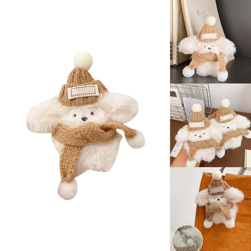 BdelrinQue Plush Keychain, Bag Charms for Handbags, Cute Keychain for Girls, Soft Bag Charms for Girls（10cm High） - Image 3