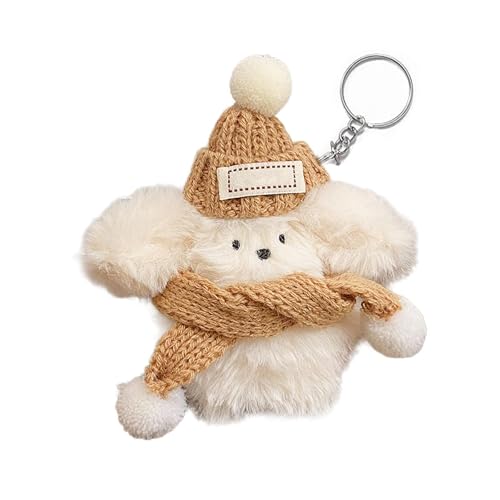 BdelrinQue Plush Keychain, Bag Charms for Handbags, Cute Keychain for Girls, Soft Bag Charms for Girls（10cm High） - Image 1
