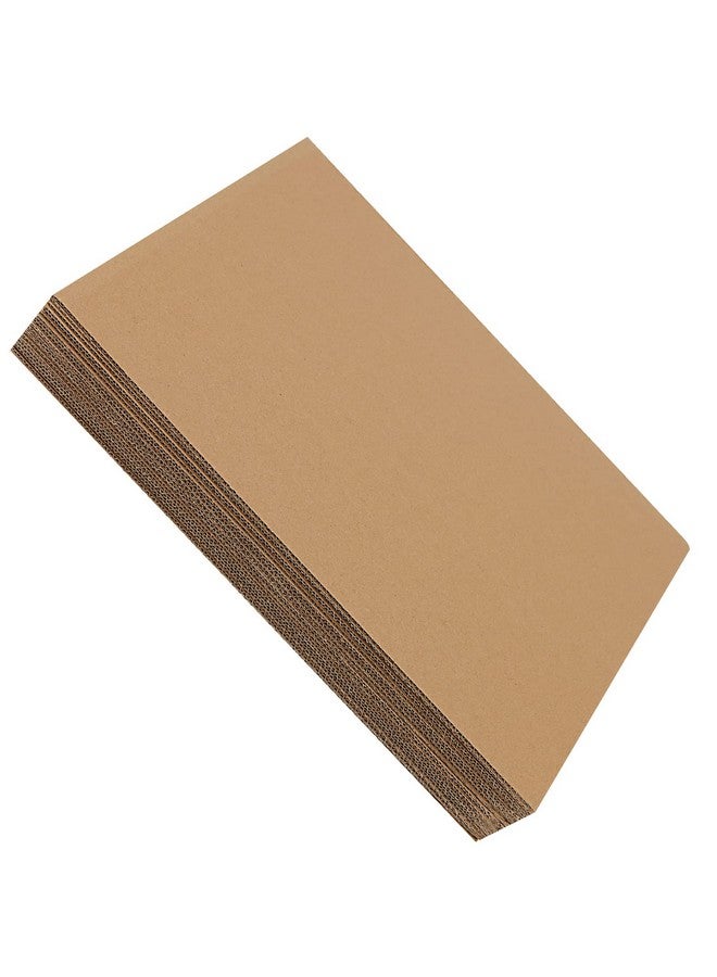 MUKLEI 100 Pack 12 X 9 Inch Corrugated Cardboard Sheets 2Mm Thick Corrugated Cardboard Filler Inserts Flat Kraft Cardboard Sheets For Shipping Mailing Crafts - Image 4