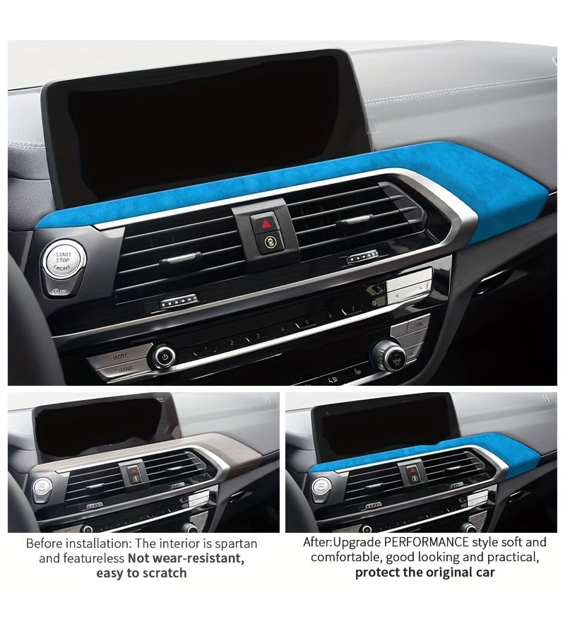 9073 Green RHD Center Console Trim For BMW X3 X4 2018-2021 Interior Decor - Image 3