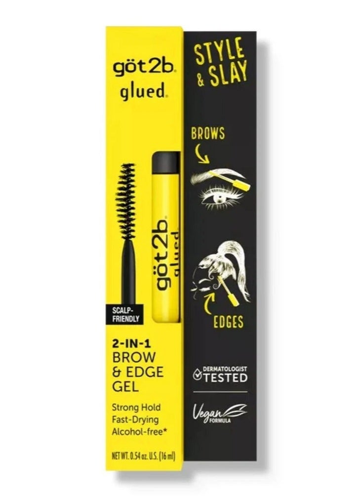 Got2b - 2 In 1 Brow & Edge Gel Strong Hold Fast Drying Style & Slay - Image 1