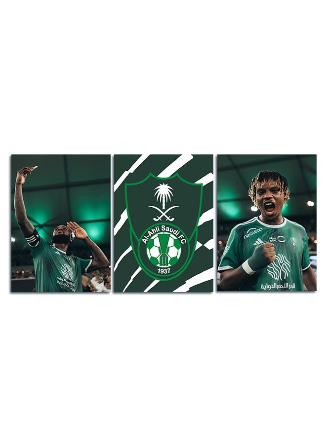 Marktna Decorative Wall Art Painting With Sports Design 3 Pieces Size 120x60cm - Image 2